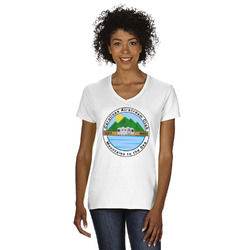 Carolina Airstream Club Women's V-Neck T-Shirt - White