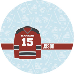 Hockey Multipurpose Round Labels - 1" (Personalized)