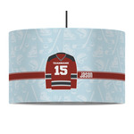 Hockey 12" Drum Pendant Lamp - Fabric (Personalized)