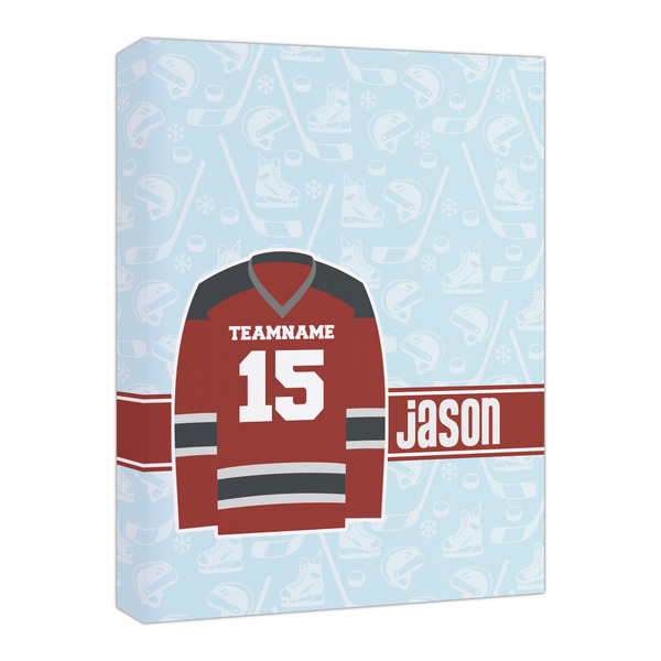 Custom Hockey Canvas Print - 16x20 (Personalized)