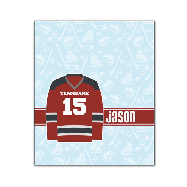 Custom Hockey Wood Print - 20x24 (Personalized)