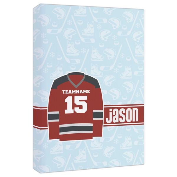 Custom Hockey Canvas Print - 20x30 (Personalized)