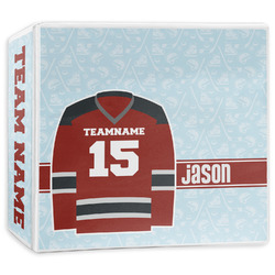 Hockey 3-Ring Binder - 3 inch (Personalized)