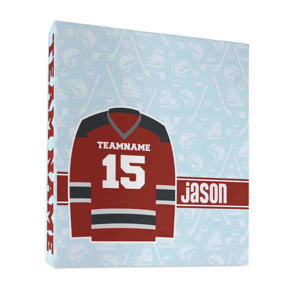 Custom Hockey 3 Ring Binder - Full Wrap - 1" (Personalized)