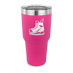 Hockey 30 oz Stainless Steel Tumbler - Pink - Single Sided