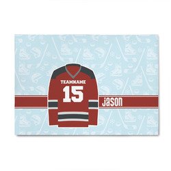 Hockey 4' x 6' Patio Rug (Personalized)