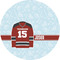 Hockey 5" Multipurpose Round Label - Single Sticker