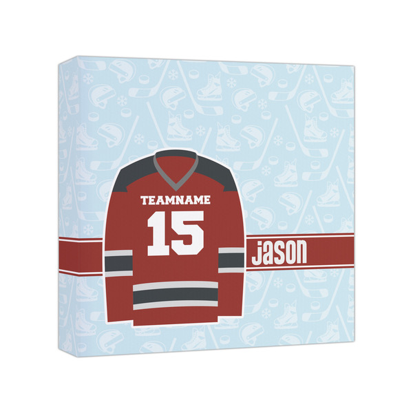 Custom Hockey Canvas Print - 8x8 (Personalized)