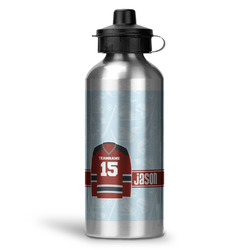 Hockey Water Bottle - Aluminum - 20 oz (Personalized)