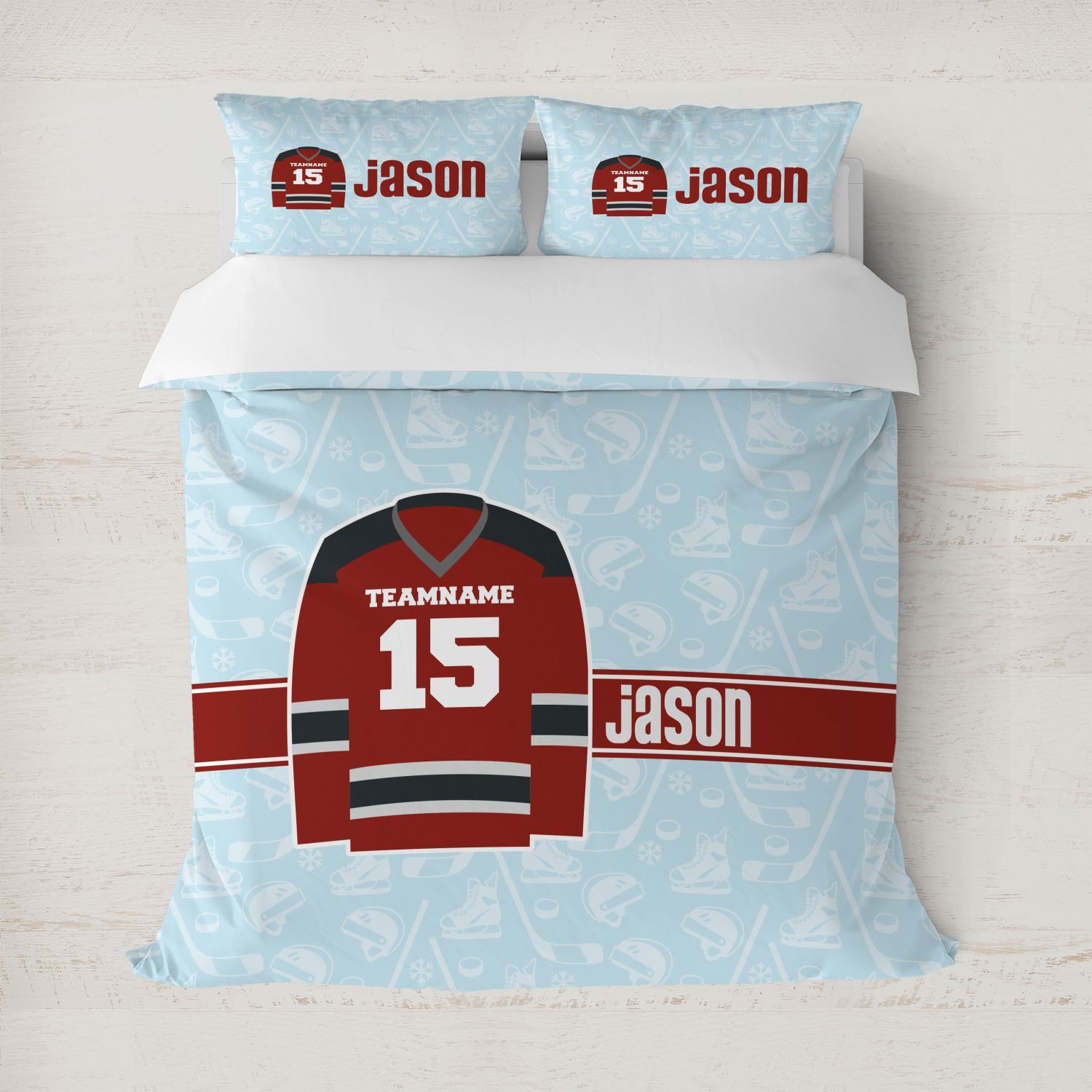 hockey duvet cover