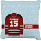 Hockey Burlap Pillow 24"