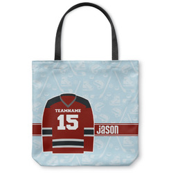 Hockey Canvas Tote Bag - Large - 18"x18" (Personalized)