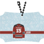 Hockey Rear View Mirror Ornament (Personalized)