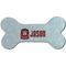 Hockey Ceramic Flat Ornament - Bone Front