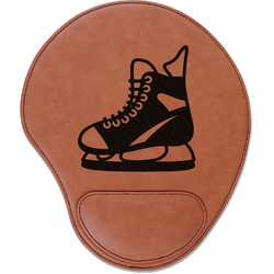 Hockey Leatherette Mouse Pad with Wrist Support
