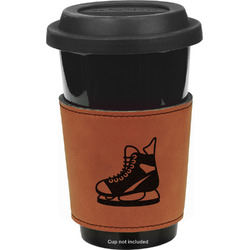 Hockey Leatherette Cup Sleeve - Double Sided (Personalized)