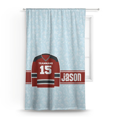 Hockey Curtain Panel - Custom Size (Personalized)