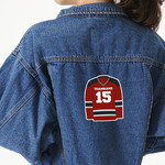 Hockey Twill Iron On Patch - Custom Shape - X-Large (Personalized)