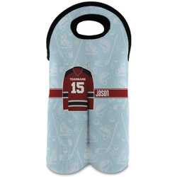 Hockey Wine Tote Bag (2 Bottles) (Personalized)