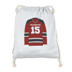 Hockey Drawstring Backpack - Sweatshirt Fleece (Personalized)