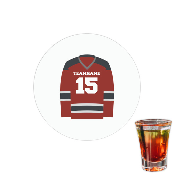 Custom Hockey Printed Drink Topper - 1.5" (Personalized)