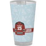 Hockey Pint Glass - Full Color (Personalized)