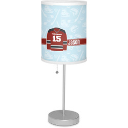 Hockey 7" Drum Lamp with Shade Polyester (Personalized)