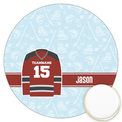 Hockey Printed Cookie Topper - 3.25" (Personalized)