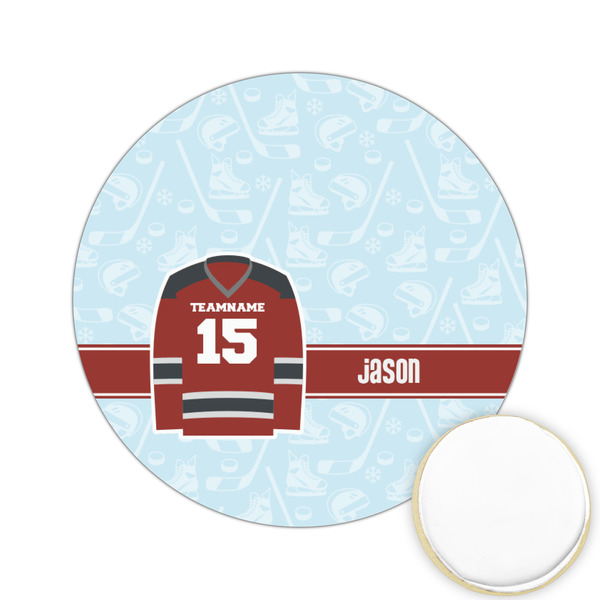 Custom Hockey Printed Cookie Topper - 2.15" (Personalized)