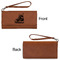 Hockey Ladies Wallets - Faux Leather - Rawhide - Front & Back View