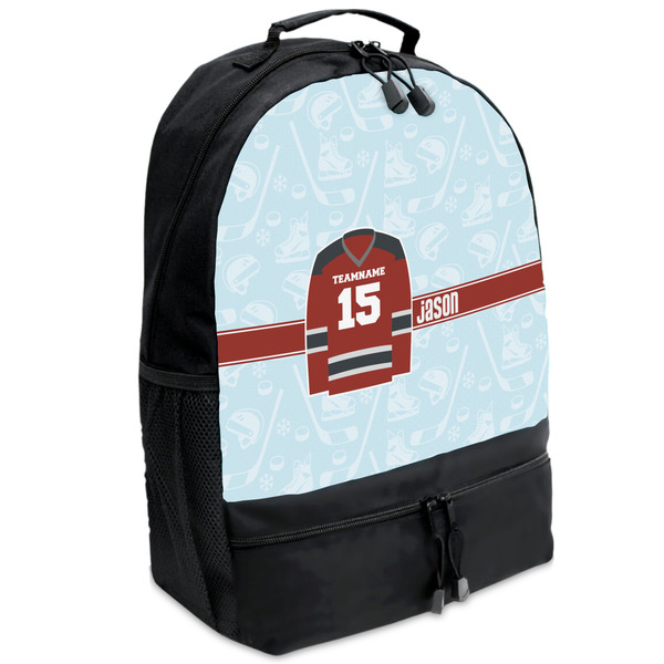 Custom Hockey Backpacks - Black (Personalized)