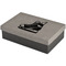 Hockey Large Engraved Gift Box with Leather Lid - Front/Main