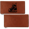 Hockey Leather Checkbook Holder Front and Back Single Sided - Apvl