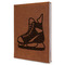 Hockey Leather Sketchbook - Large - Single Sided - Angled View
