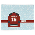 Hockey Single-Sided Linen Placemat - Single w/ Name and Number