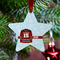 Hockey Metal Star Ornament - Lifestyle