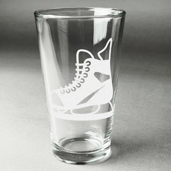 Hockey Pint Glass - Engraved (Single)