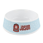 Hockey Plastic Dog Bowl - Small (Personalized)