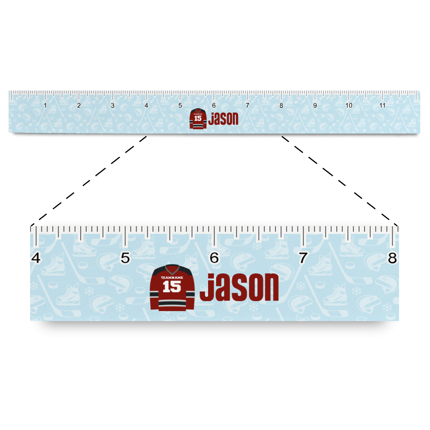 6 Inch Custom Imprinted Plastic Rulers - Plastic Ruler - Rulers & Stencils