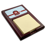 Hockey Red Mahogany Sticky Note Holder (Personalized)