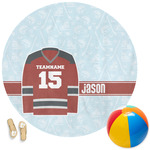 Hockey Round Beach Towel (Personalized)