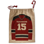 Hockey Santa Sack - Front (Personalized)