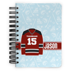 Hockey Spiral Notebook - 5x7 w/ Name and Number