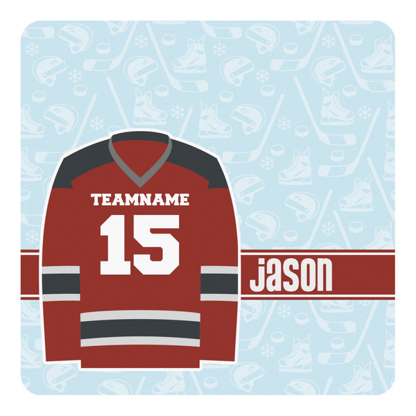 Custom Hockey Square Decal (Personalized)