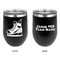 Hockey Stainless Wine Tumblers - Black - Double Sided - Approval