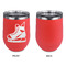 Hockey Stainless Wine Tumblers - Coral - Single Sided - Approval