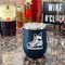 Hockey Stainless Wine Tumblers - Navy - Double Sided - In Context