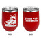 Hockey Stainless Wine Tumblers - Red - Double Sided - Approval