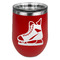 Hockey Stainless Wine Tumblers - Red - Double Sided - Front