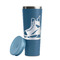 Hockey Steel Blue RTIC Everyday Tumbler - 28 oz. - Lid Off